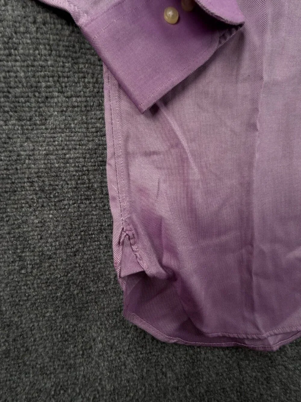 Polo Ralph Lauren Purple Slim Fit Easy Care Button Up Shirt Long Sleeve 16 32/33